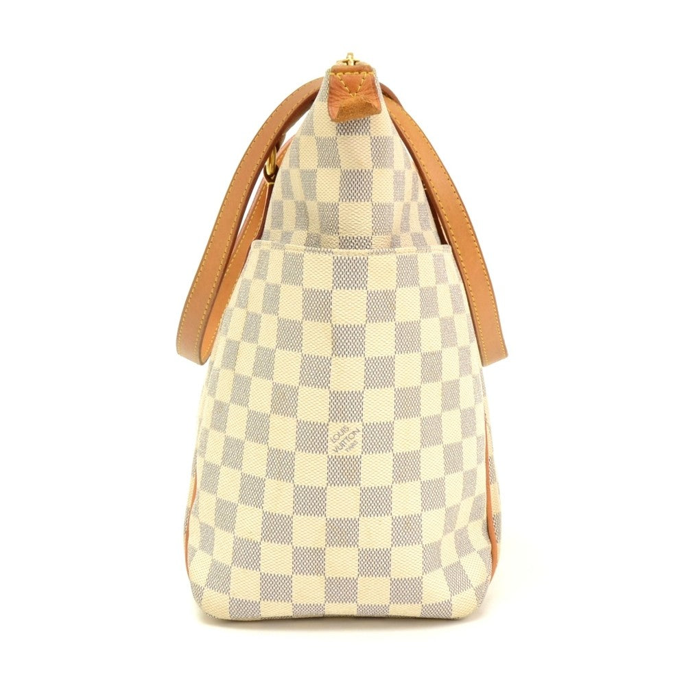 Louis Vuitto Totally MM Damier Azur Canvas Shoulder Bag
