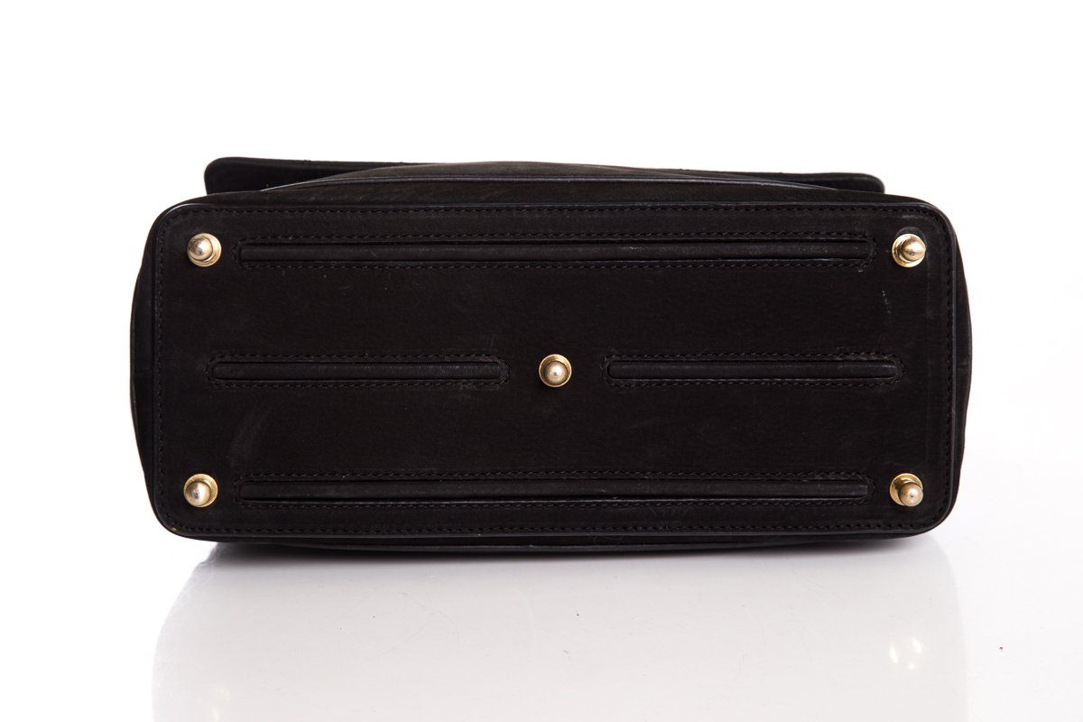 Thomas Wylde Black Skull Handle Bag