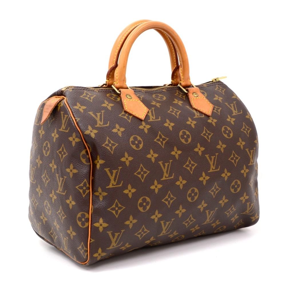 Louis Vuitto Speedy 30 Monogram Canvas Handbag