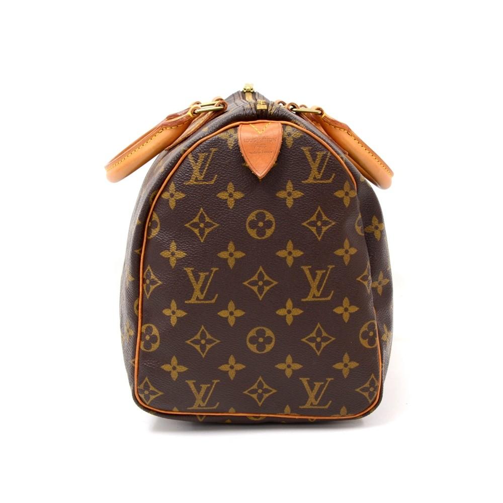 Louis Vuitto Speedy 30 Monogram Canvas Handbag