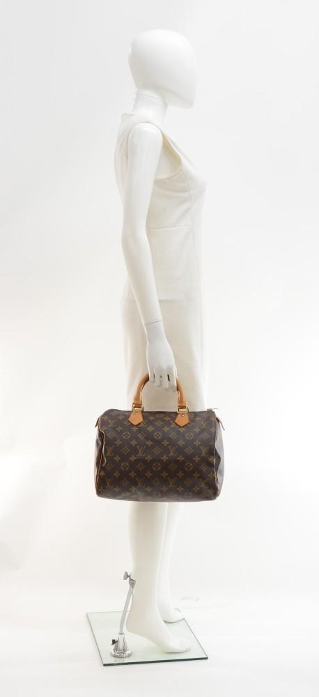 Louis Vuitto Speedy 30 Monogram Canvas Handbag
