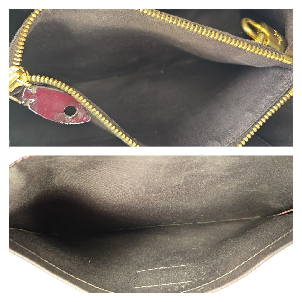 Louis Vuitton Monogram Amarante Vernis Montaigne MM Satchel