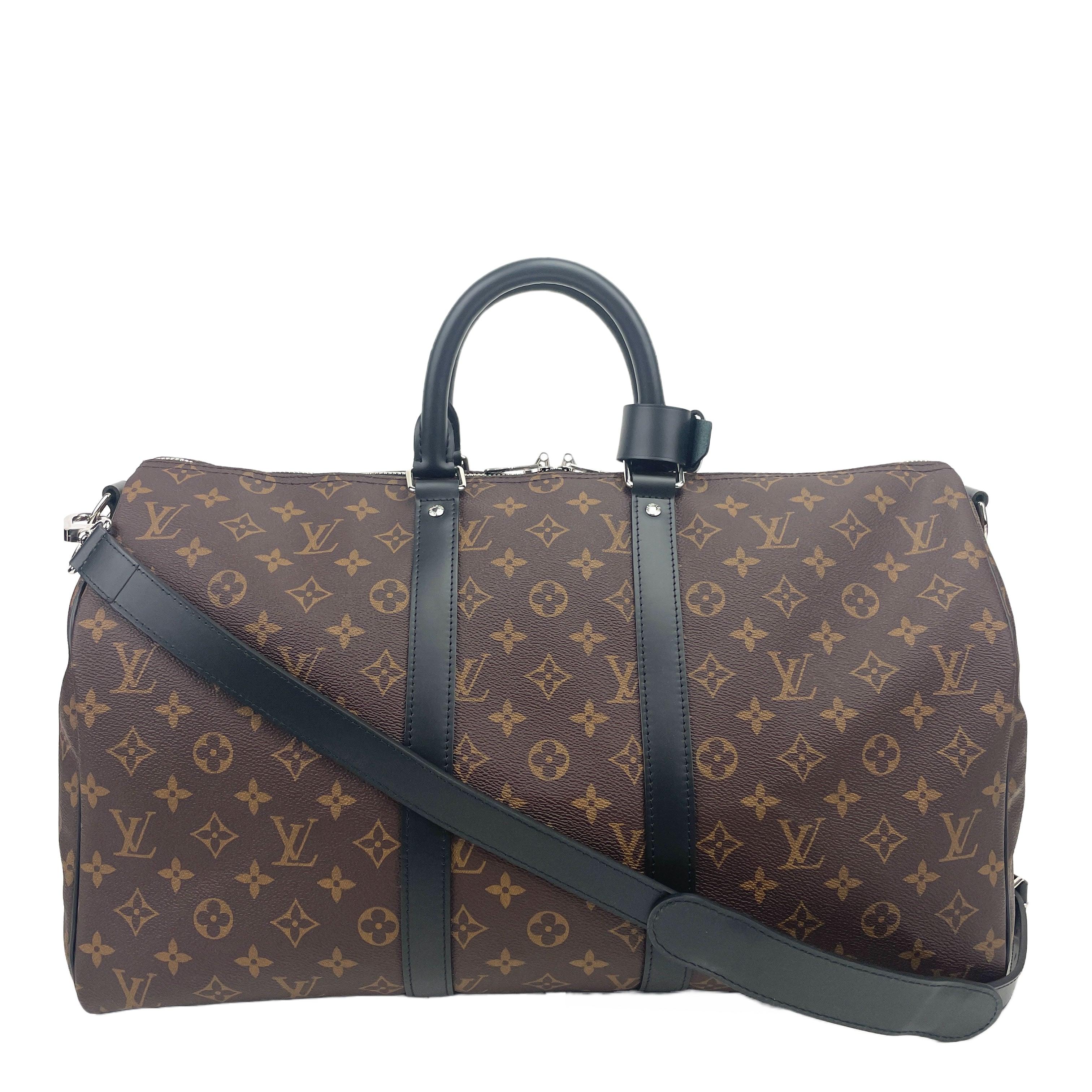 LOUIS VUITTON Monogram Macassar Keepall BandouliÃƒÆ’Ã‚Â¨re 45