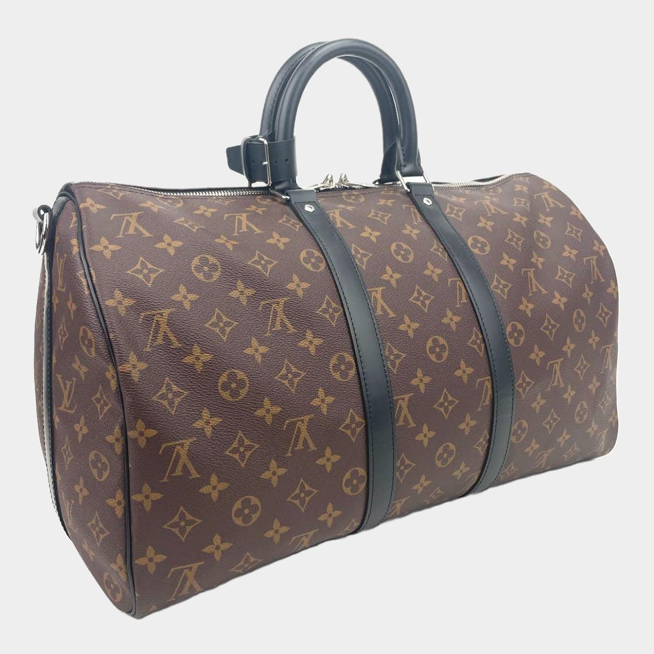 LOUIS VUITTON Monogram Macassar Keepall BandouliÃƒÆ’Ã‚Â¨re 45