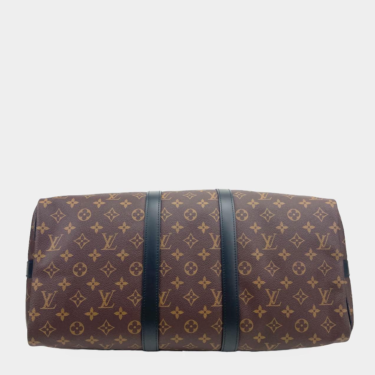 LOUIS VUITTON Monogram Macassar Keepall BandouliÃƒÆ’Ã‚Â¨re 45