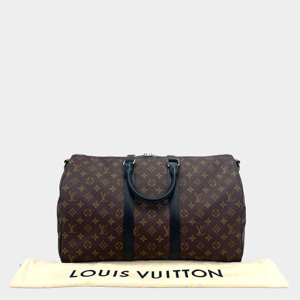 LOUIS VUITTON Monogram Macassar Keepall BandouliÃƒÆ’Ã‚Â¨re 45