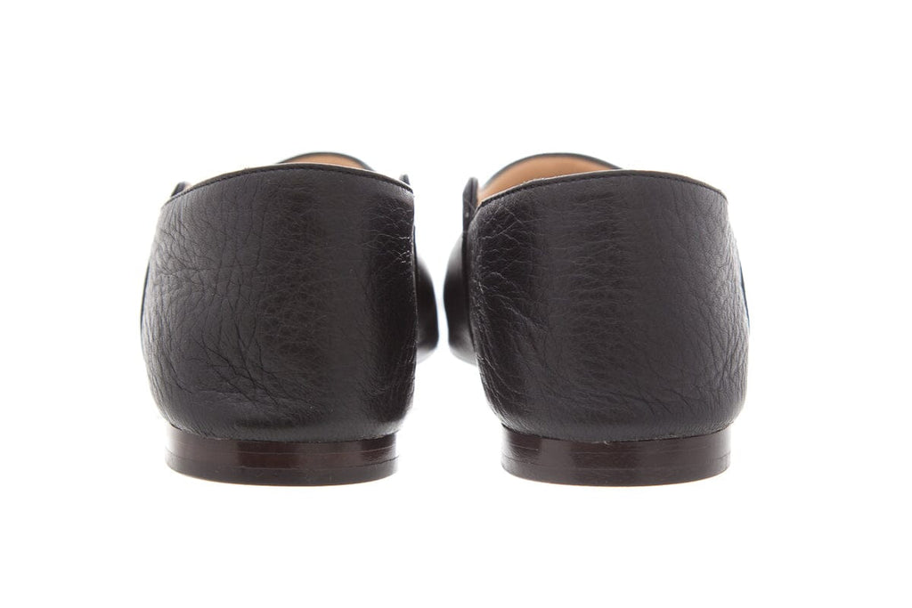 The Row Black Babouche Flats SZ 39