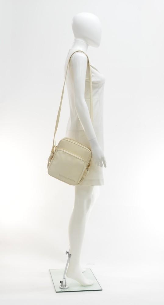 Louis Vuitto Off White Leather Messenger Bag