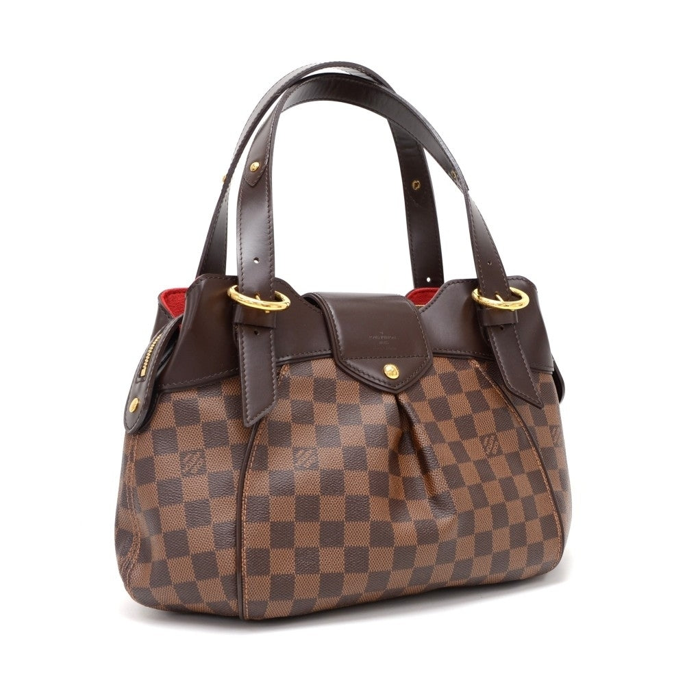Louis Vuitto Sistina PM Damier EbÃ¨ne Canvas Handbag
