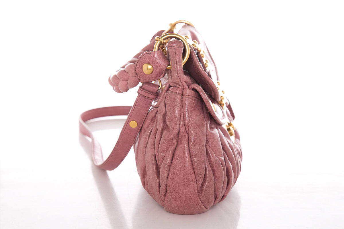 Miu Miu Coffer Matelasse Nappa Leather Shoulder Bag