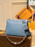 LV Coussin PM Monogram Embossed Puffy Light Blue For Women, Women’s Handbags, Shoulder And Crossbody Bags 10.2in/26cm LV