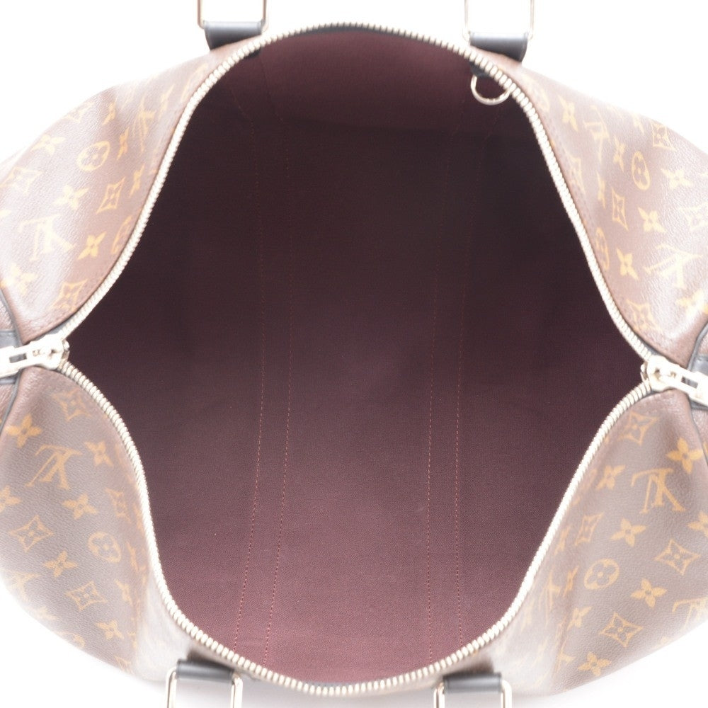 Louis Vuitto Keepall 45 Bandouliere Monogram Macassar Canvas Travel Bag