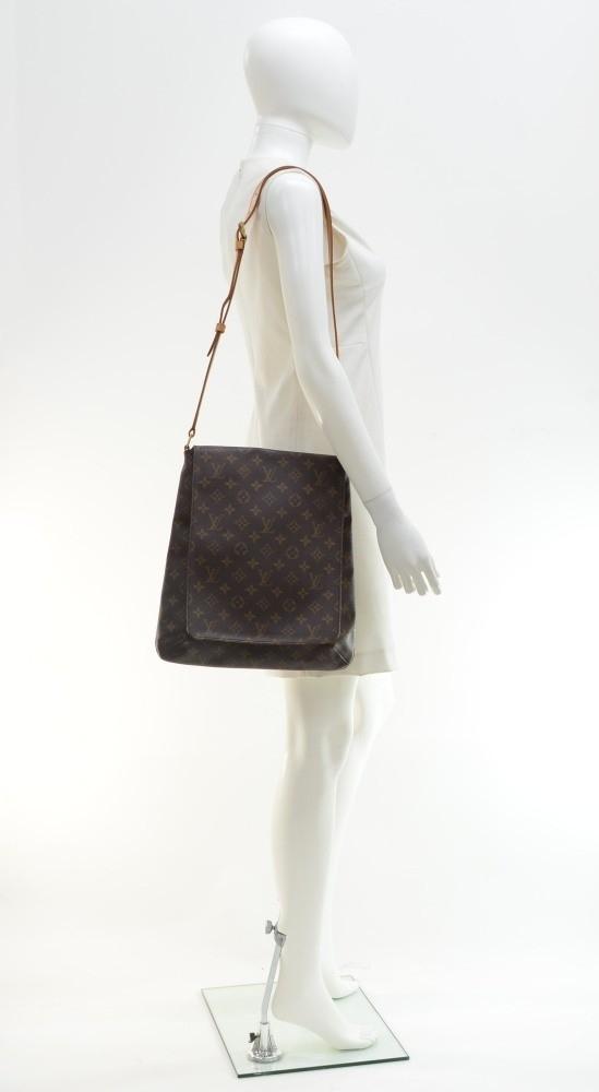 Louis Vuitto Large Musette Monogram Canvas Shoulder Bag