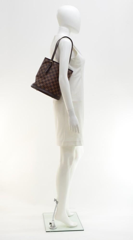 Louis Vuitto Marais Damier EbÃ¨ne Canvas Shoulder Bag