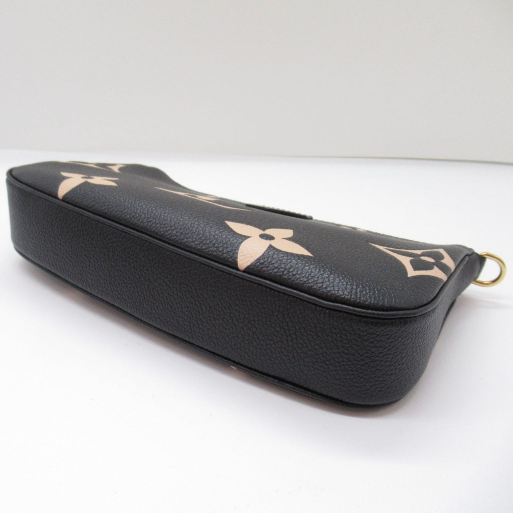 Louis Vuitton Louis Vuitton Multicolor Accessoires Handbag Leather Monogram Emplant  Black Beige M45777