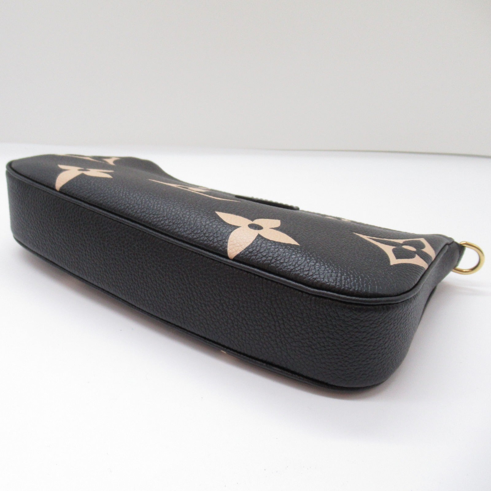 Louis Vuitton Louis Vuitton Multicolor Accessoires Handbag Leather Monogram Emplant  Black Beige M45777
