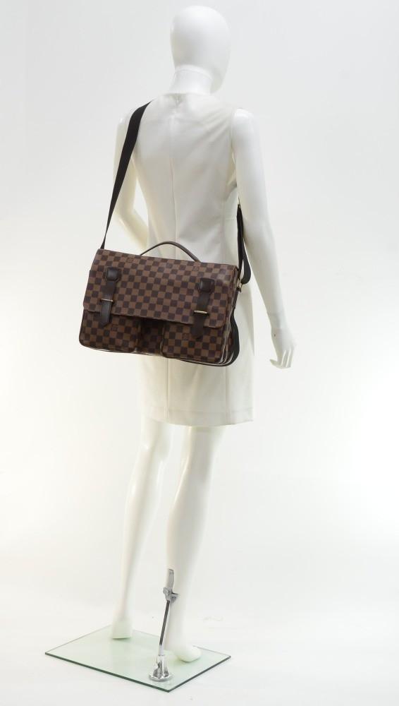 Louis Vuitto Broadway Damier Ebene Canvas Large Messenger Bag