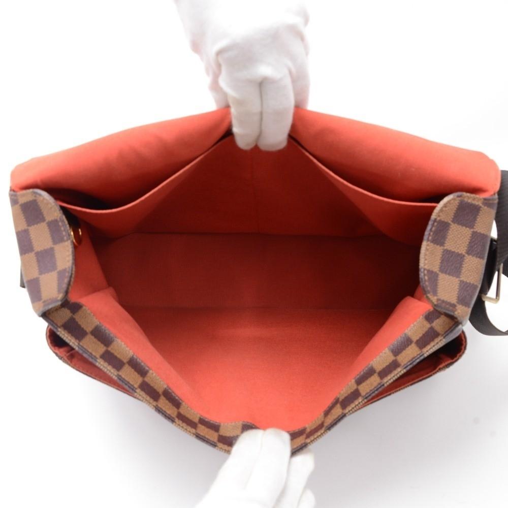 Louis Vuitto Broadway Damier Ebene Canvas Large Messenger Bag