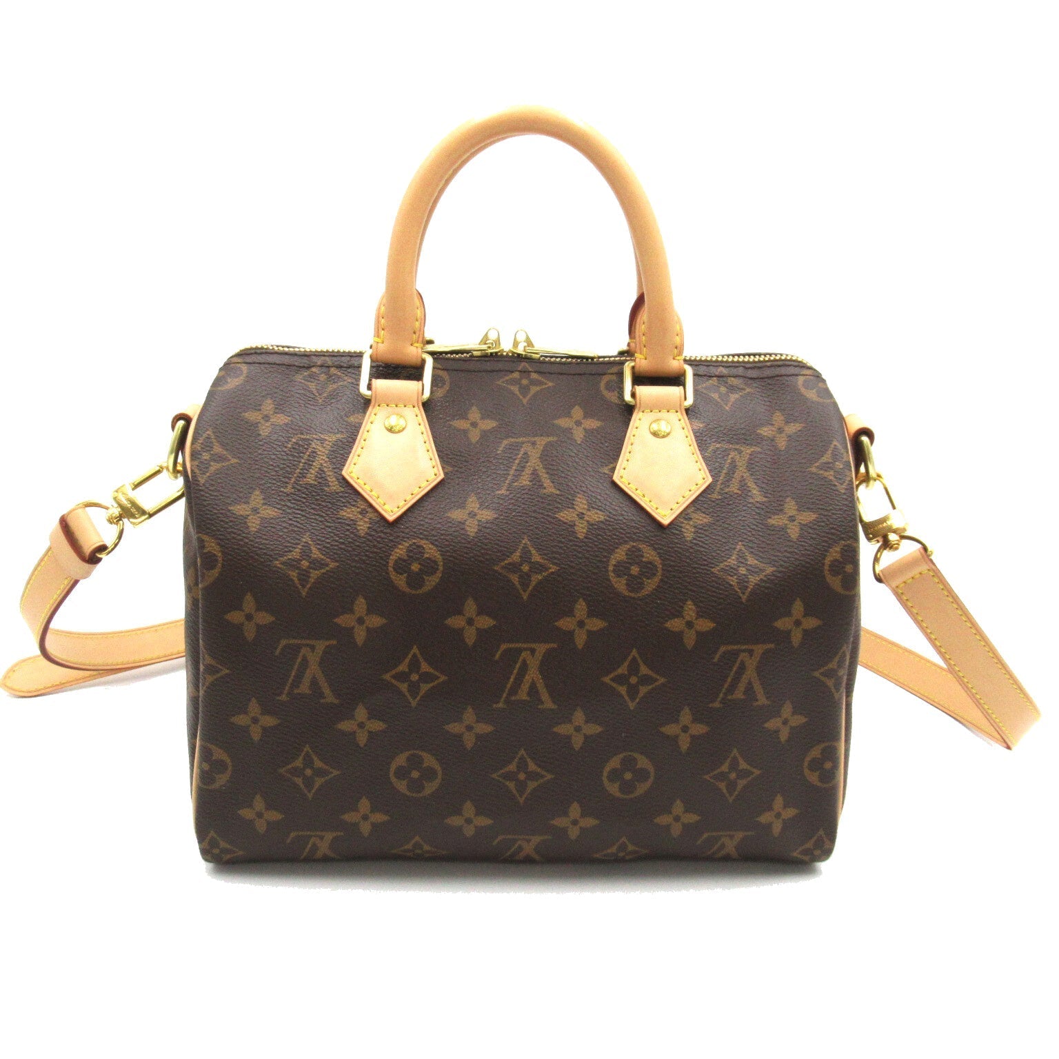 Louis Vuitton Speedy Bandouliere 25 2w Shoulder Bag PVC Coated Canvas Monogram  Brown M41113