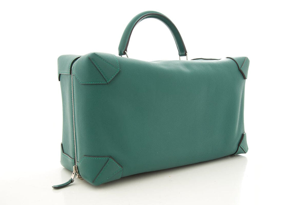 HermÃƒÆ’Ã‚Â¨s Vert Pelouse Mailbox Top Handle Leather Handbag