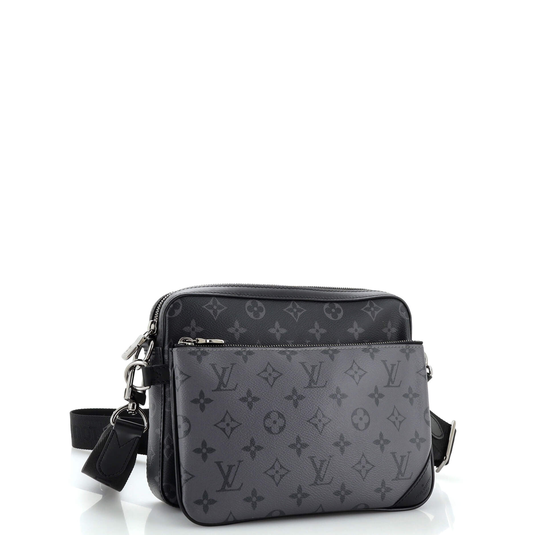 Louis Vuitton Trio Messenger Bag Reverse Monogram Eclipse Canvas