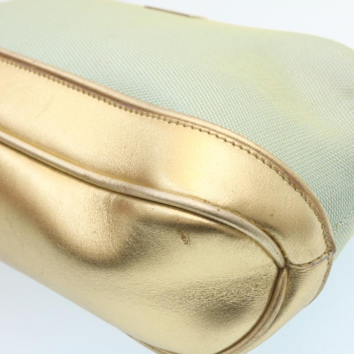 GUCCI Pouch Green Gold 27882