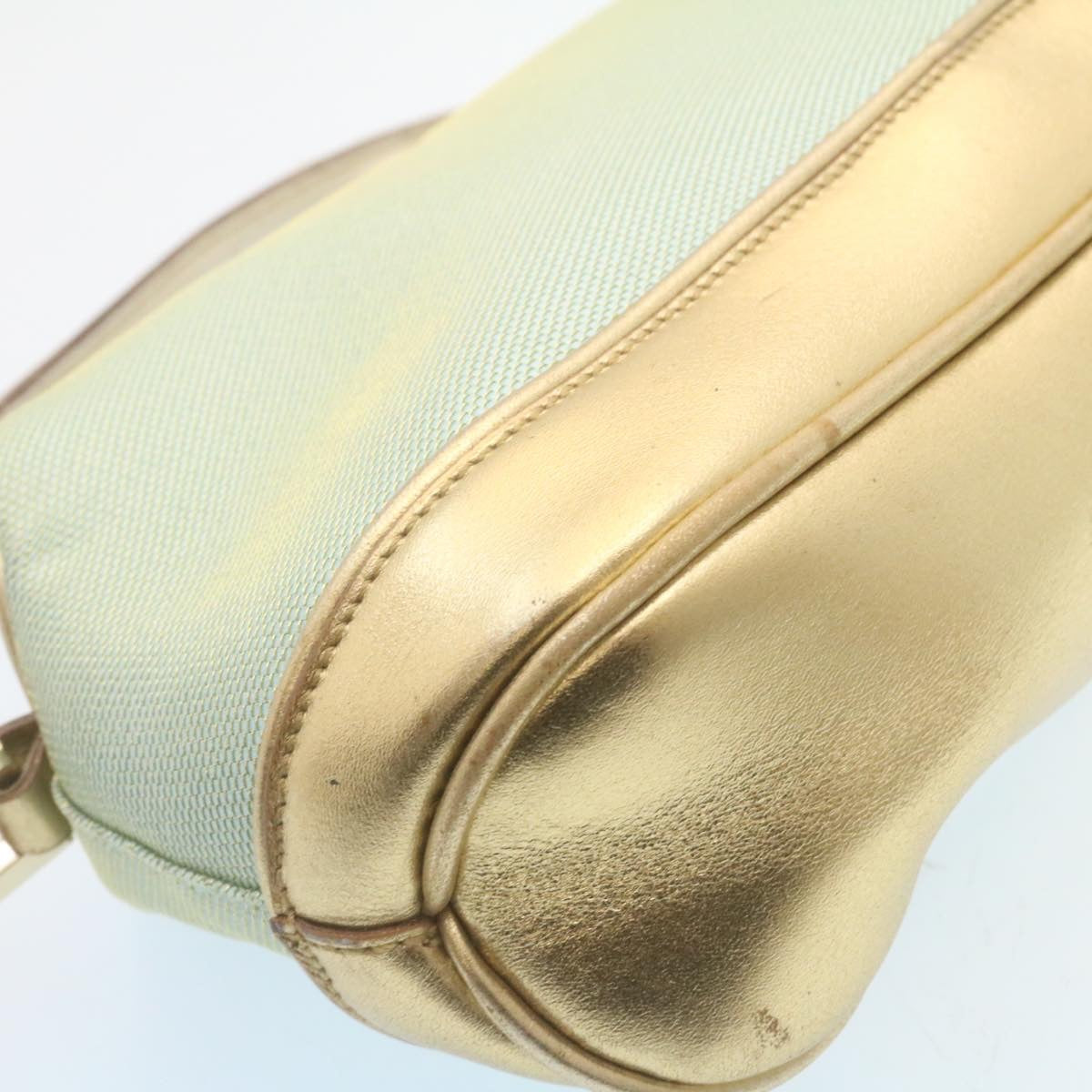 GUCCI Pouch Green Gold 27882