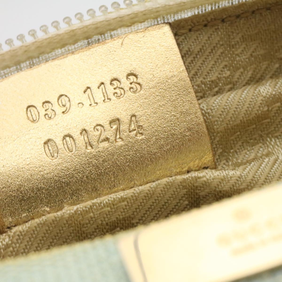 GUCCI Pouch Green Gold 27882