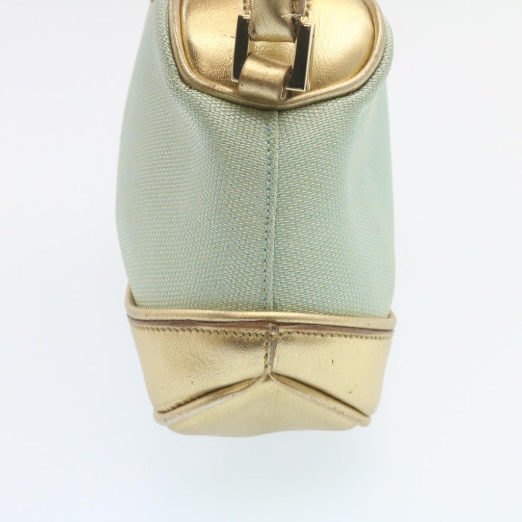 GUCCI Pouch Green Gold 27882