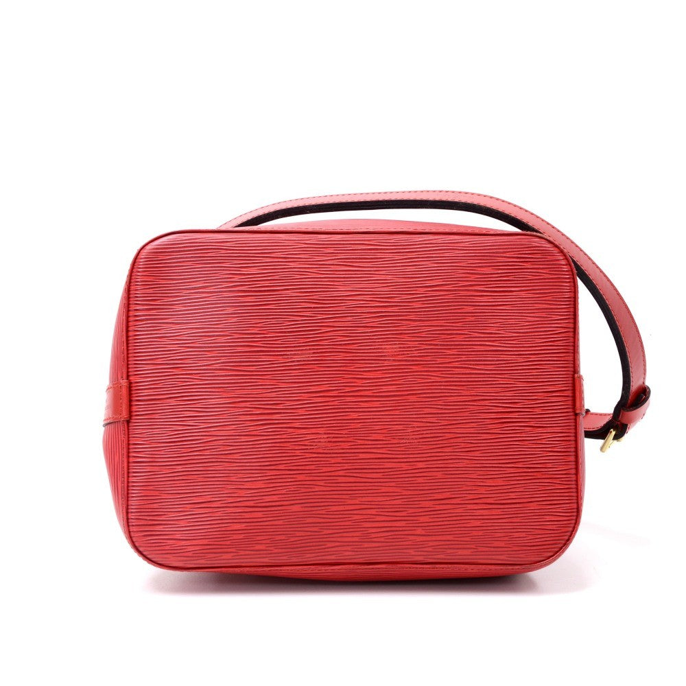 Louis Vuitto Petit Noe Red Epi Leather Bag