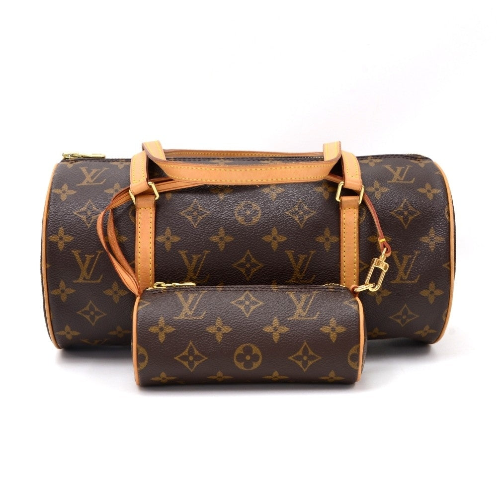 Louis Vuitto Papillon 30 Monogram Canvas Handbag with Pouch