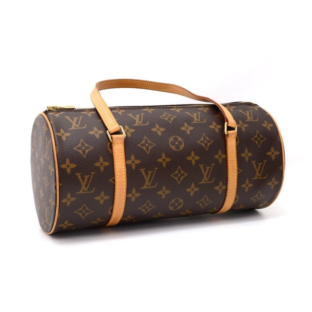 Louis Vuitto Papillon 30 Monogram Canvas Handbag with Pouch