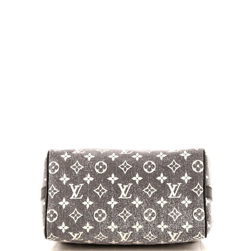 Louis Vuitton Speedy Bandouliere Bag Monogram Jacquard Denim 25