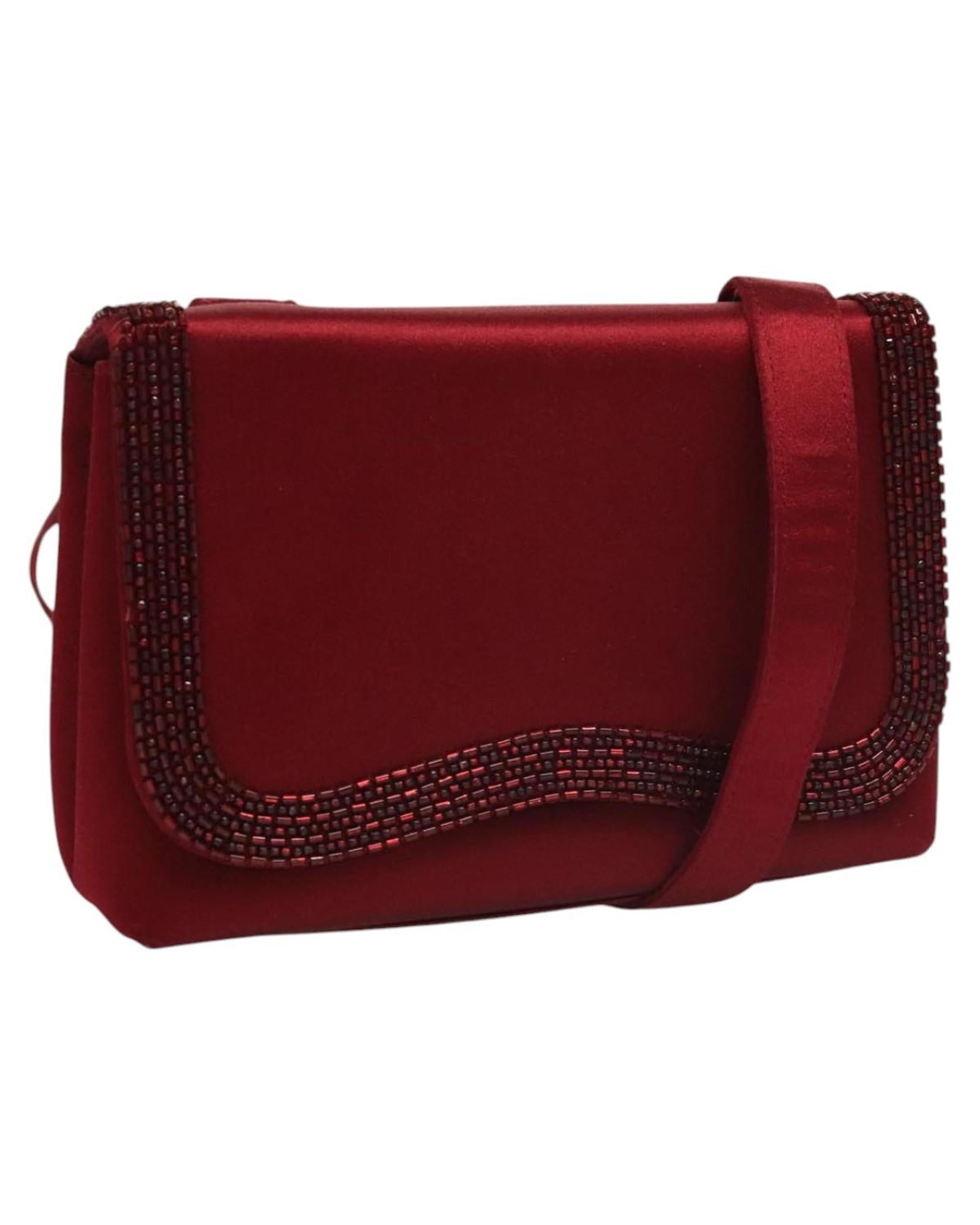 Chanel Beaded Satin Evening Bag