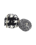 Chanel Round Tweed Clutch Bag