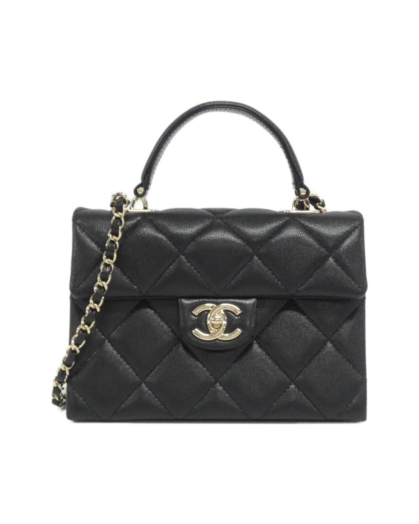 Chanel Chanel Quilted Lambskin TopHandle Bag