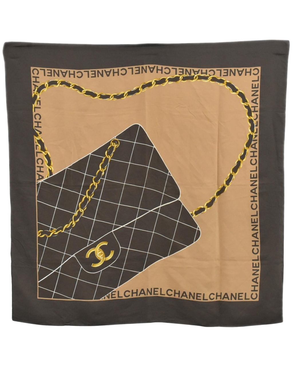 Chanel Chanel Handbag Print Silk Scarf