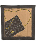 Chanel Chanel Handbag Print Silk Scarf