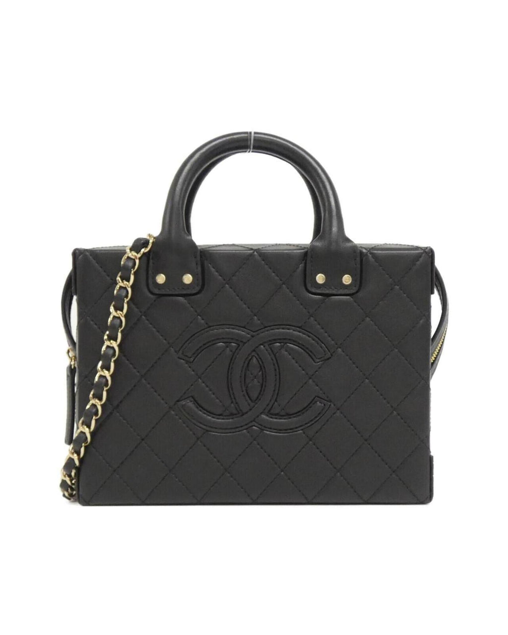 Chanel Box Bag Quilted Leather