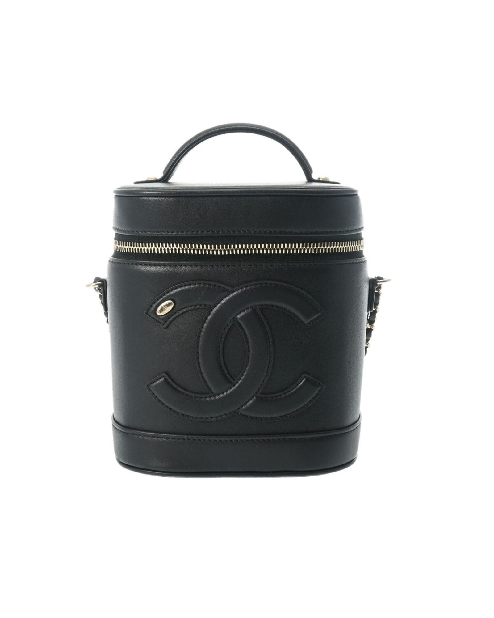 Chanel Cylinder Handbag Embossed Logo