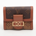 Louis Vuitton Monogram Reversee Portefolio Dfine Compact M68725 Black x Brown Compact Wallet