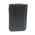 GUCCI Guccissima GG Canvas Smart Phone Case Leather Black 27996