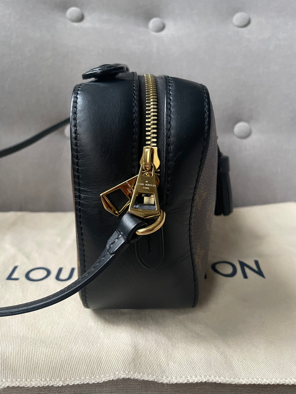 Louis Vuitton Saintonge Black and Monogram