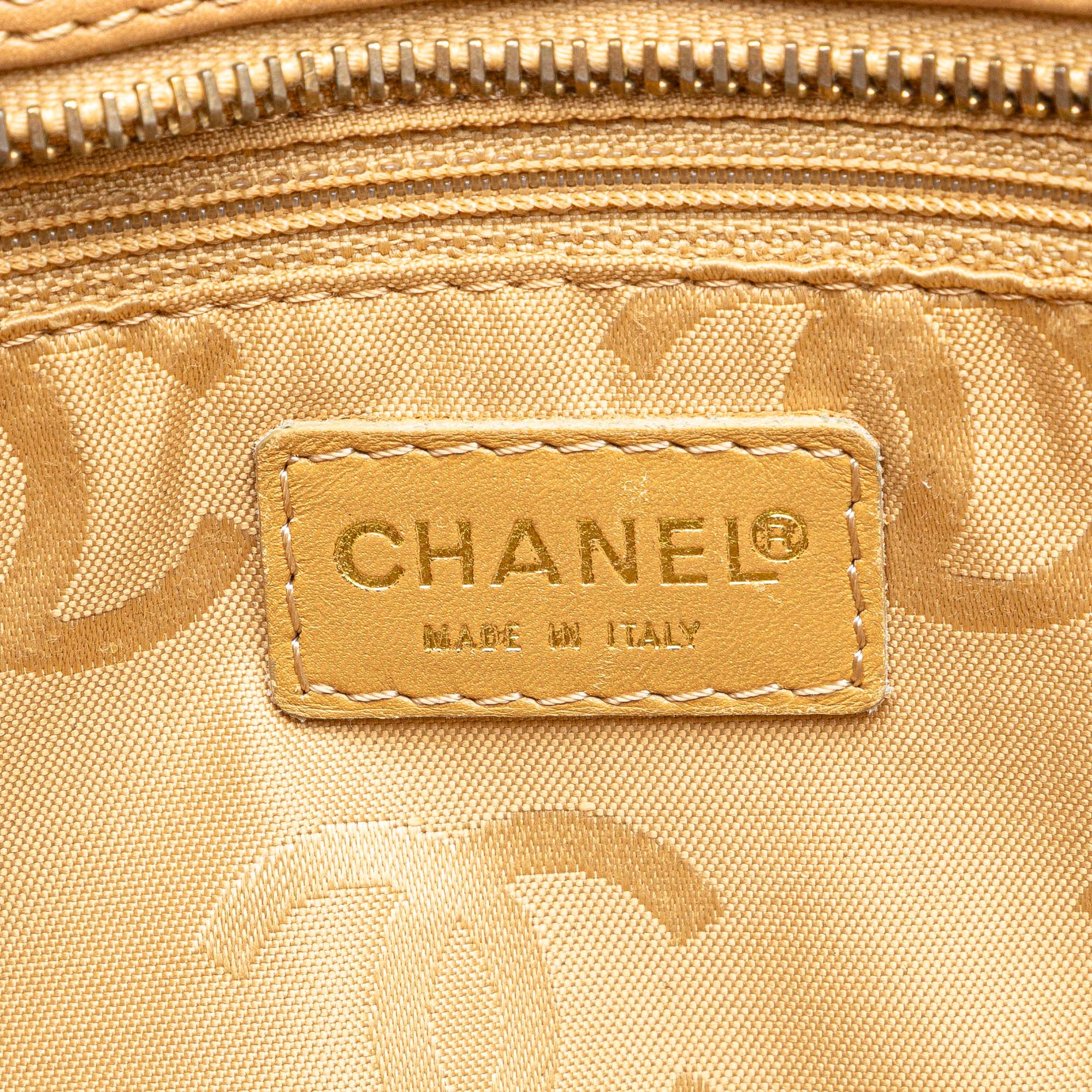 Chanel Cc Lambskin Wild Stitch Handbag