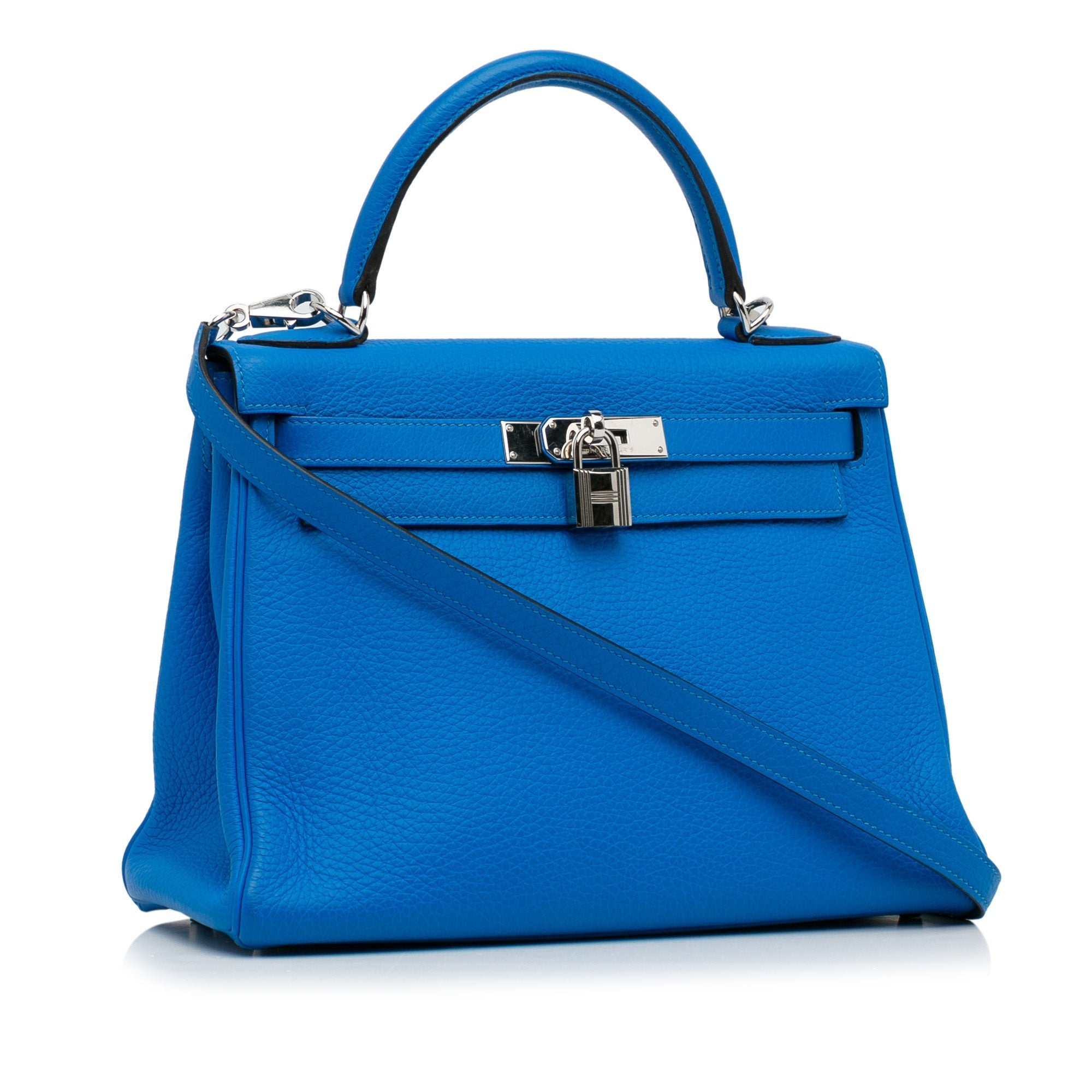HermÃƒÆ’Ã‚Â¨s Kelly Retourne 28 Blue Togo Palladium