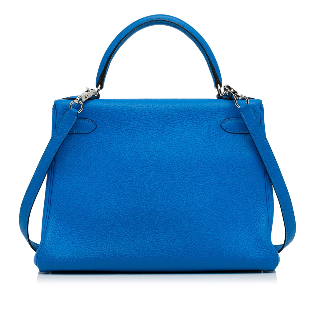 HermÃƒÆ’Ã‚Â¨s Kelly Retourne 28 Blue Togo Palladium