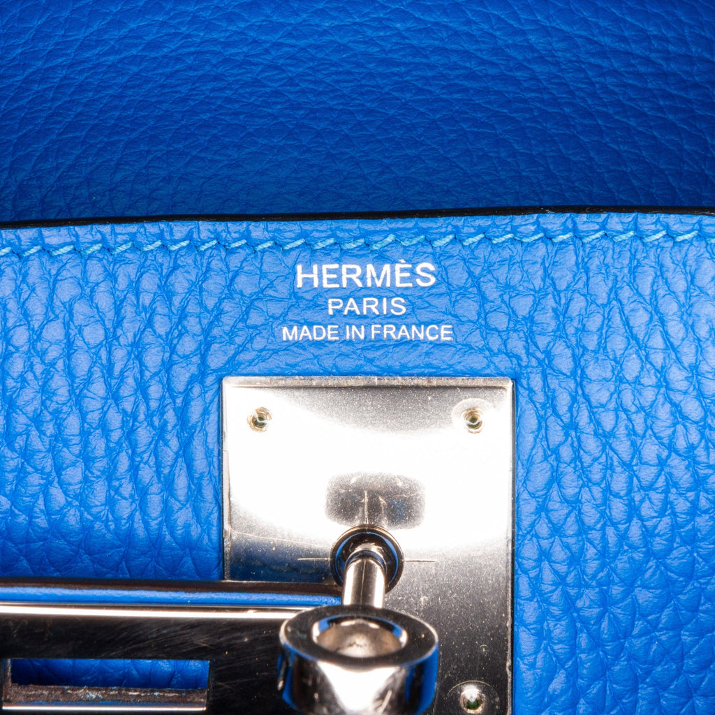 HermÃƒÆ’Ã‚Â¨s Kelly Retourne 28 Blue Togo Palladium