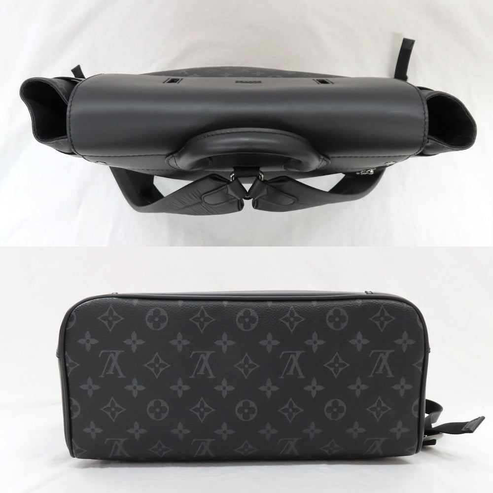 Louis Vuitton Steamer Backpack M44052 Monogram Eclipse Lounge Black Gr Leather   Beauty