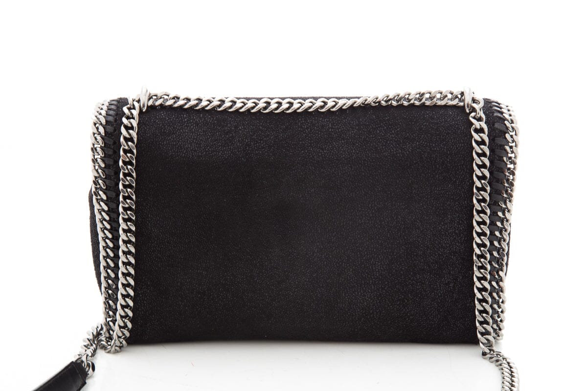 Stella McCartney Black Falabella Flap Handbag