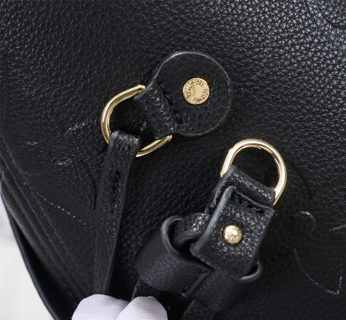 Louis Vuitton Neverfull MM Tote Bag Monogram Empreinte Black For Women Handbags, Shoulder Bags 12.2in/31cm LV M45685